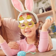Easter Birthday Photo Booth Props, Plastic Amily Reunion Gifts, Easter Party Decorations Rabbit Children's Holiday Dress Up Photo Props Cartoon Egg Glasses